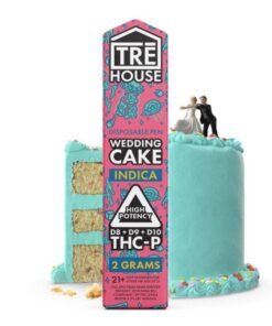 Tre House | Delta 8 Vape Pen + D9 + D10 + THC-P – Wedding Cake – Indica 2g