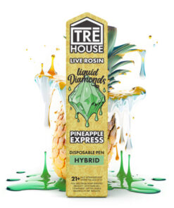 Tre House | Live Rosin Liquid Diamonds Vape Pen + D8 + D9 + D10 + HHC + THCP – Pineapple Express – Hybrid – 2g