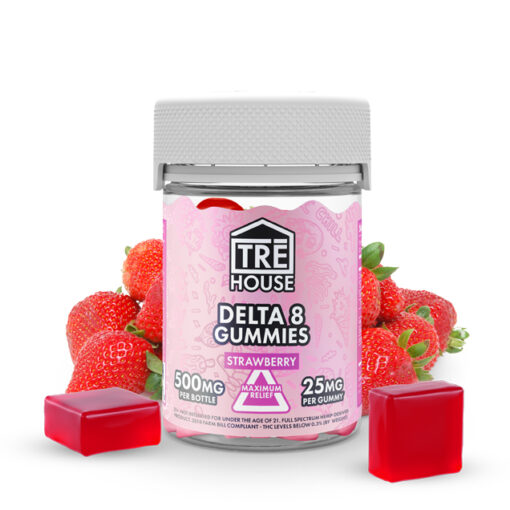 Tre House | Strawberry Delta 8 Gummies