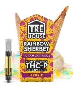 Tre House | THC-P Cartridge + D8 + D9 + D10 – Rainbow Sherbet – Hybrid 1g