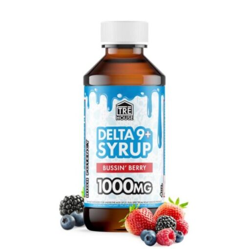 Tre House | Delta 9 Syrup – Bussin’ Berry – 1000mg