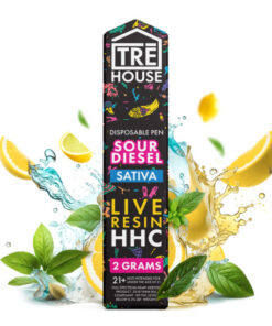 Tre House | Live Resin Vape Pen – HHC – Sour Diesel – Sativa – 2g