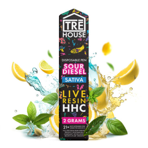 Tre House | Live Resin Vape Pen – HHC – Sour Diesel – Sativa – 2g