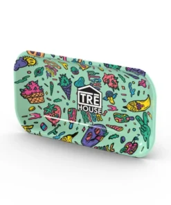 Tre House | Metal Rolling Tray – Green - large