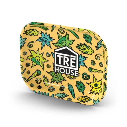 Tre House | Metal Rolling Tray – Yellow - Medium