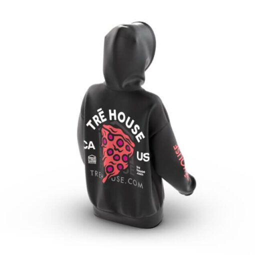 Tre House | Pizza Hoodie Back